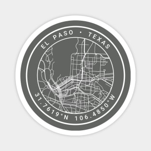 El Paso Map Magnet